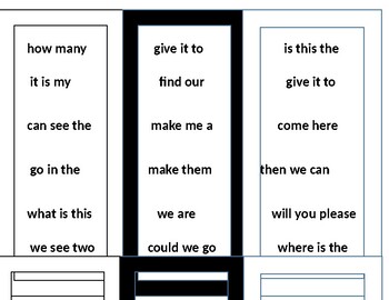 Preview of sight word phrase fluency cards-Journeys