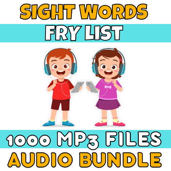 Preview of sight words high frequency words bundle phonics audio