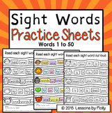 sight-words-practice-words 1-50