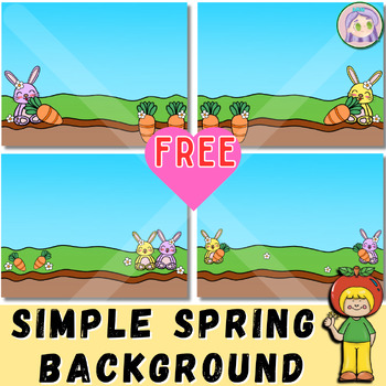 Preview of simple spring background, Google Slides backgrounds Free