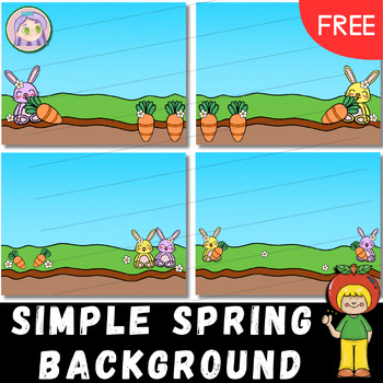 Preview of simple spring background, Google Slides backgrounds Free