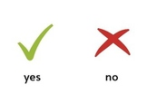 simple yes/no AAC visual [low tech]