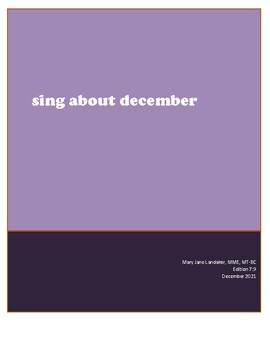 Preview of sing about december - year 2