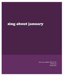 Preview of sing about january - year 2