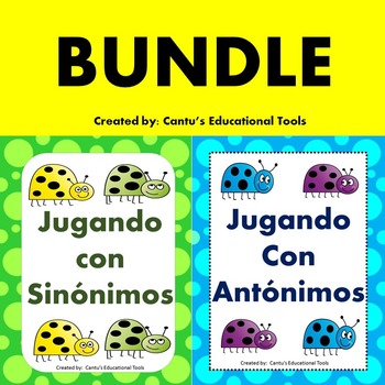 Preview of sinonimos y antonimos Bundle