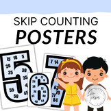 skip counting large numbers multiples display | blue | cla