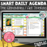 smART Digital Daily Agenda Visual Arts Morning Slides - Go