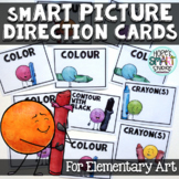 smART Picture Direction Cards for Elementary Art Teachers 
