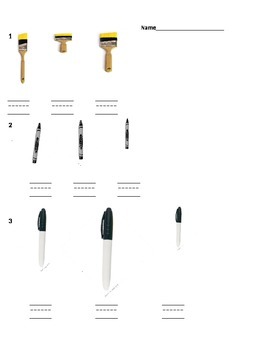 Preview of smallets to largest