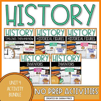 Preview of 2nd, 3rd & 4th Grade Social Studies & History - Activities, Lessons & Worksheets