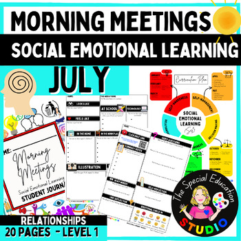Preview of Social Emotional Learning Worksheets SEL Autism Special Education Character 1