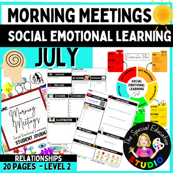 Preview of Social Emotional Learning Worksheets SEL Autism Special Education Character 2