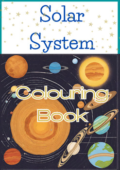 Preview of solar system coloring book Planets Solar System