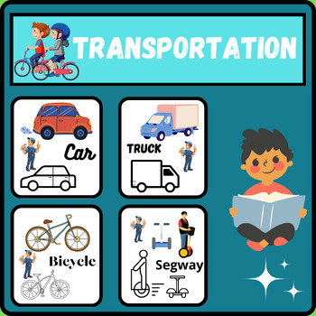 Preview of Transportation Sorting | Air Land Water Vehicle Sort | Coloring Pages