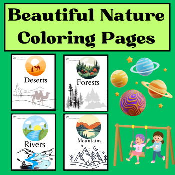 Preview of Beautiful Nature Coloring Pages