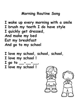 song - morning routine song lyrics and playback by musicwonderwoman