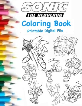 sonic coloring book:+150Sonic characters coloring pages for kids