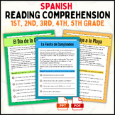 spanish reading comprehension passages, 1st ,2nd ,3rd ,4th