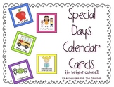 Special Days Calendar Cards {Bright Colors}