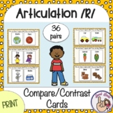 Speech Articulation  R Compare/Contrast Cards