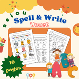 spell and write the missing vowel worksheet for first grad