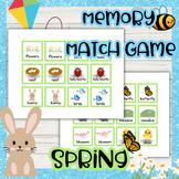 spring memory game - printable games - memory games classr