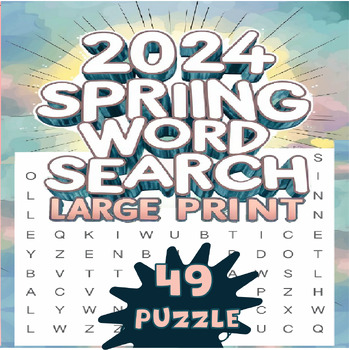 Preview of spring word find Puzzle Middle School | Fun Activity Vocabulary