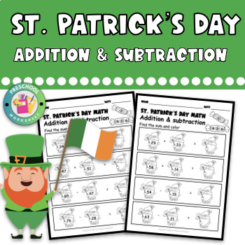 Preview of st patricks day Addition and Subtraction