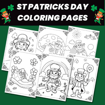Preview of St Patricks Day Coloring Pages | St Patricks Day Coloring Activities
