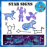 Star Constellations Zodiac Clip Art {Star Signs Astrology 