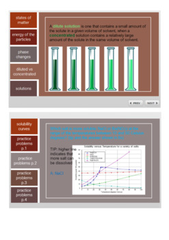 Preview of states of matter and solubility