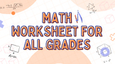 std 7 maths worksheet