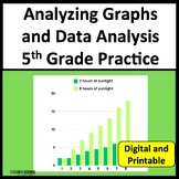 Preview of Analyzing Graphs and Data Analysis 5th Grade Science Test Prep