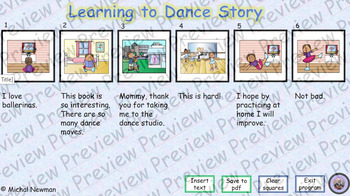 Preview of story - learning to dance - interactive game