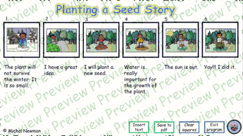 Preview of story - planting a seed - interactive game