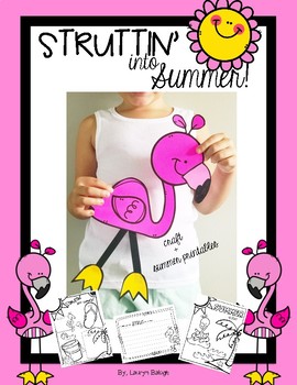 Preview of struttin' into summer!  {a flamingo craft}