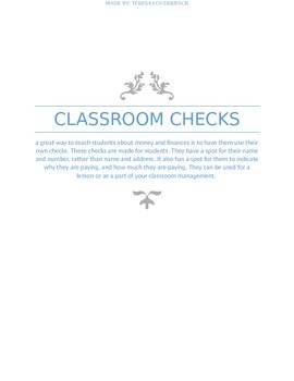 Preview of student checks