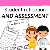 student self reflection and peer feedback forms