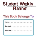 student weekly planner printable pdf