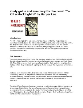 to kill a mockingbird summary essay 250 words