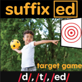 suffix ed multisensory target game (includes 60 practice words)