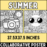summer & end of school year Collaborative Poster bundle | 