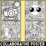 summer & end of school year Collaborative Poster bundle | 