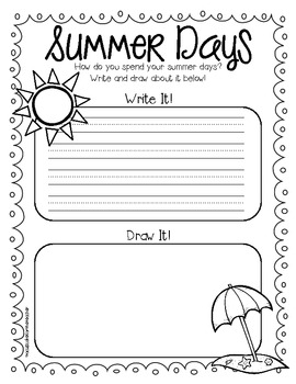 Summer Kids {a Craftivity} by A Cupcake for the Teacher | TpT