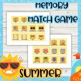 summer memory game - printable games - memory games classr