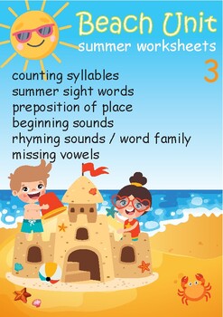 Preview of summer worksheets PART 3 - engaging activities for summer schools/homeschooling