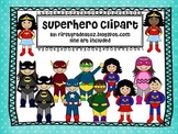 superhero clip art pack