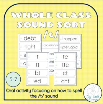 Preview of t | Phoneme Sound Sort | Whole Class | Identify | Segment | Advanced/Ext Code
