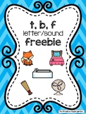 t, b, f Letter/Sound Packet Freebie