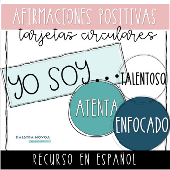 Preview of tarjetas de afirmaciones positivas | Affirmation Cards in Spanish
